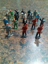 Vintage Barclay Manoil Prewar Train Figures Porter Conductor Engineer Lot of 18