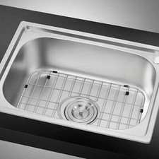 Kitchen Bottom Sink Protector Grid Wire 16" x 12-1/2" Stainless Steel Sink Rack