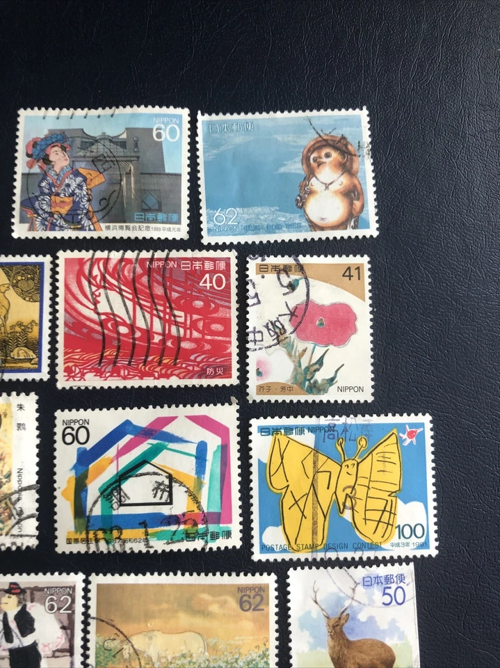 Stock Page With Japan 1989-2000 Mix Stamps, 40 Pcs, cancelled, Very Fine - Image 3 of 4