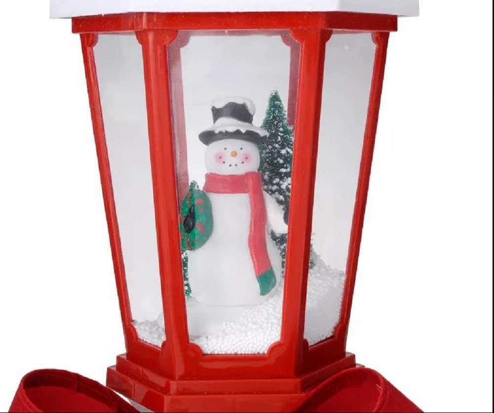 Let It Snow Snowfall Lamp Post LED Decor Yard Holiday Christmas Indoor