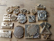 Leather Stamp Brass custom made logo Embosser seal hammer tool wood hot Branding