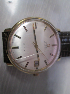 ★ano★ Vintage Omega Automatic Deville Date Running Mens Watch 166033 #14