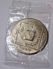 Narcotics Anonymous Bronze NA Medallion 2 Year Token Coin Chip Clean WSO