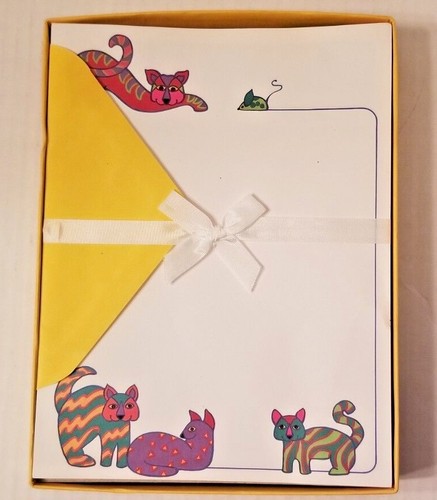 Whitings' CAT Briefpapier Schreibblätter & Umschläge Katze & Kunstliebhaber
