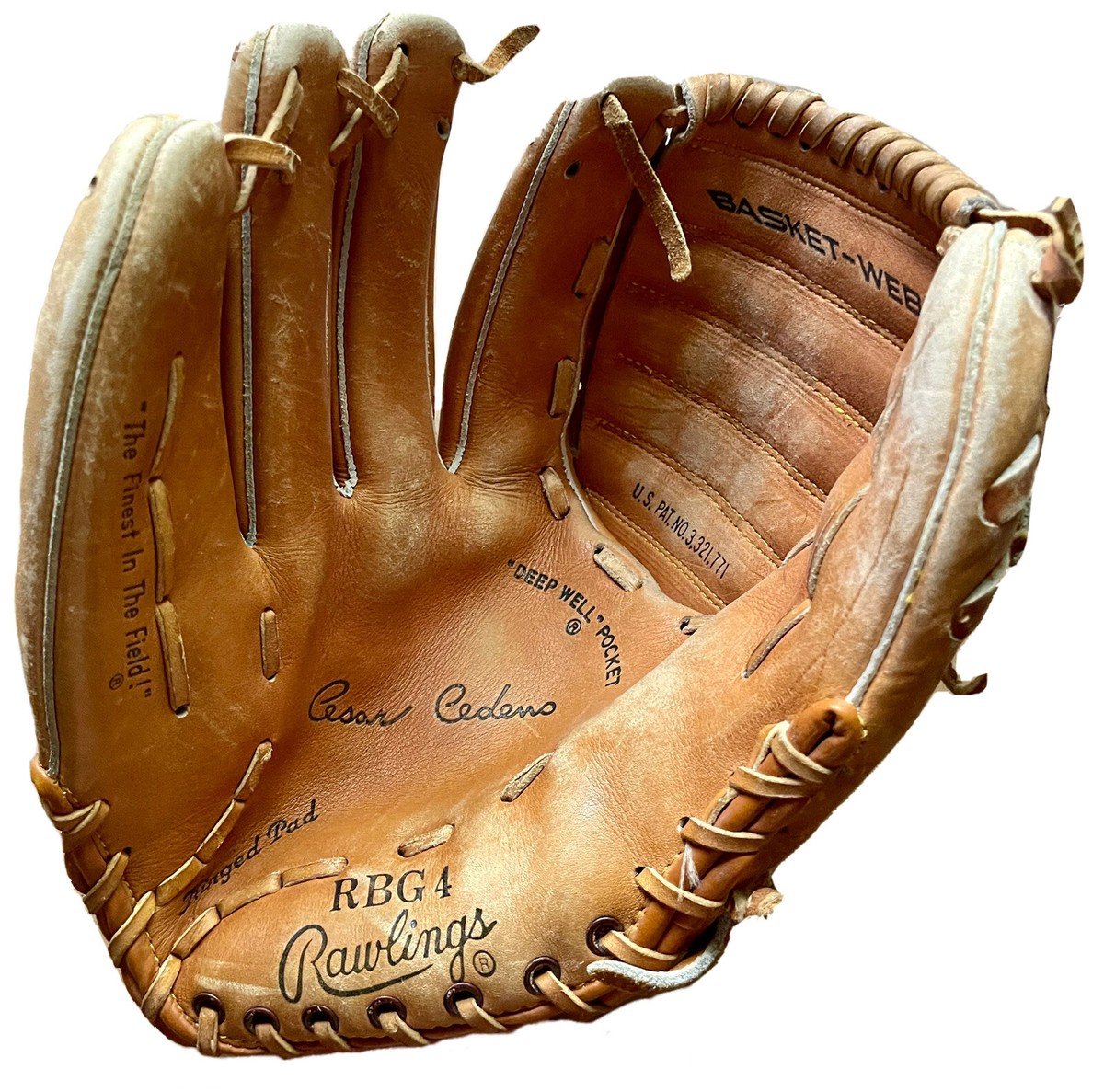RAWLINGS RBG4 CESAR CEDENO LEATHER BASEBALL GLOVE SOFTBALL SIZE
