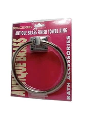  6” Towel Ring Antique Brass  Finish Bath Accessories  NEW