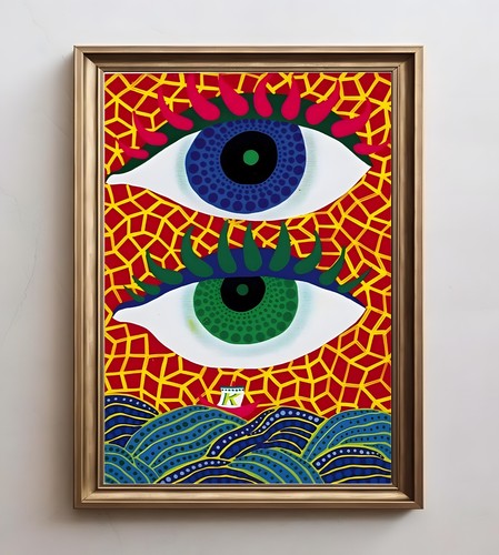 Yayoi Kusama On the Ocean Museum-Quality Abstract Modern Wall Art - Picture 3 of 3