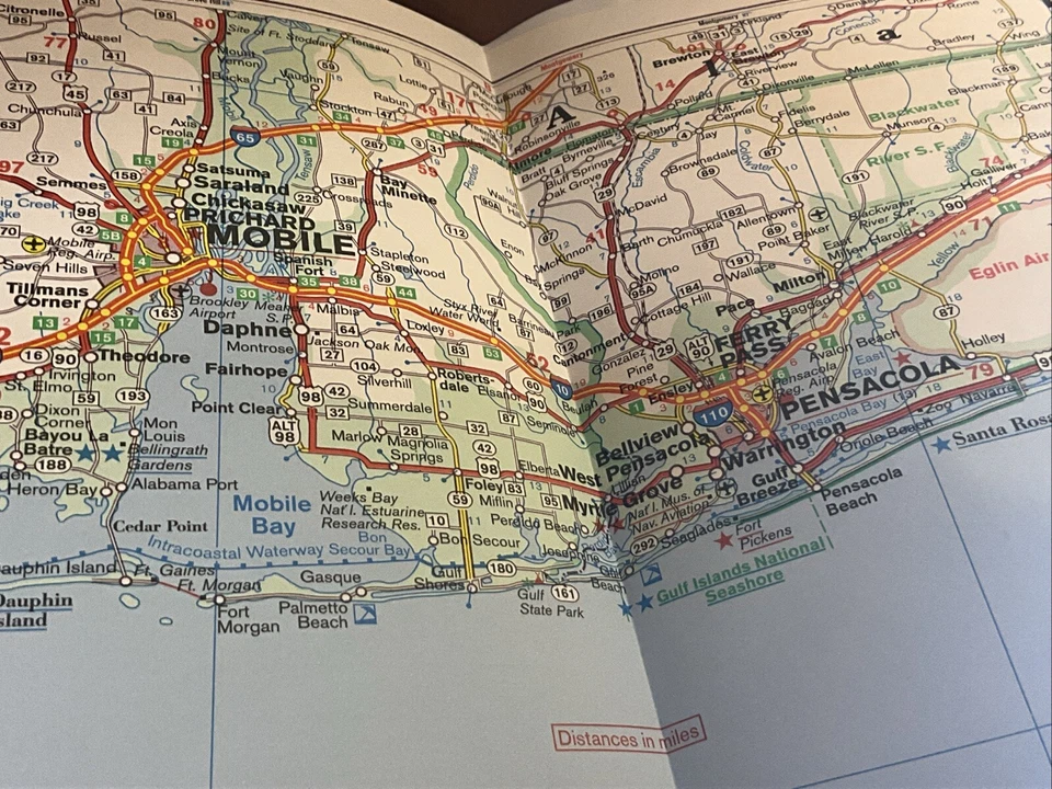 FLORIDA CARTA STRADALE  1:800000 MIAMI, FORT LAUDERDALE,JACKSONVILLE,PALM BEACH - Immagine 2 di 2