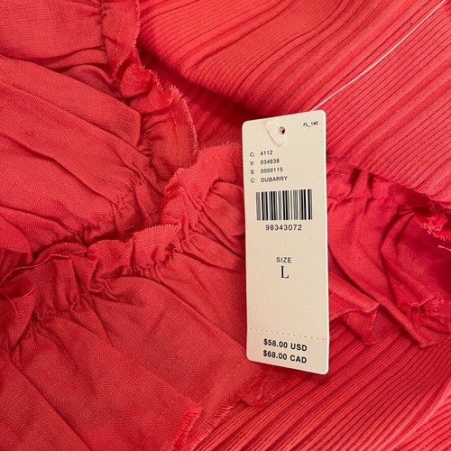 Pilcro Blouse Women's Large Pink V-Neck Button Up Tank Top Anthropologie NWT - Picture 9 of 11