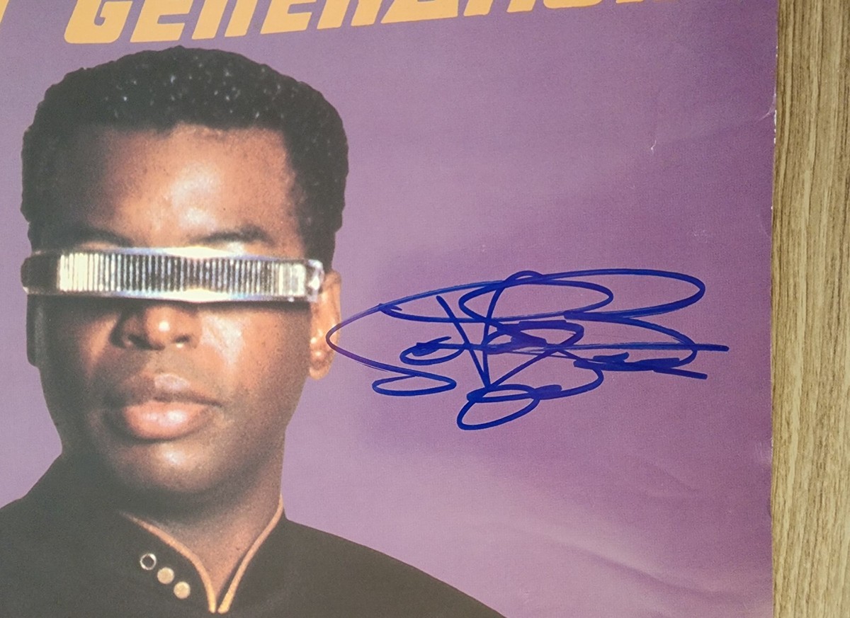 LeVar Burton Signed Original Star Trek The Next Generation 12