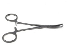 5.5" Half Serrated Pet Hair Grooming Plier Curved Hemostat Forceps Dog Ear Hair
