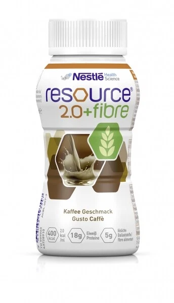 NESTLÈ Resource 2.0 fibre Kaffee, 24 x 200 ml, Trinknahrung