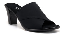 Onex Crista Black Elastic Slide Wedge Sandal Women's US sizes 5-11/NEW  