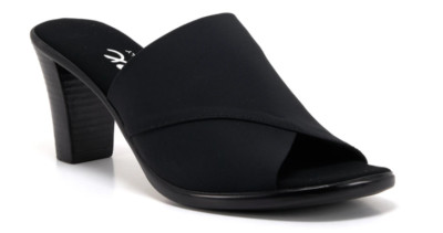 Onex Crista Black Elastic Slide Wedge Sandal Women's US sizes 5-11/NEW!!!