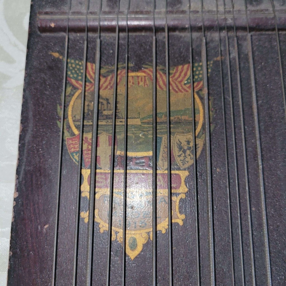 Antique 1900s Zither Guitar instrument Made by Oscar Schmidt