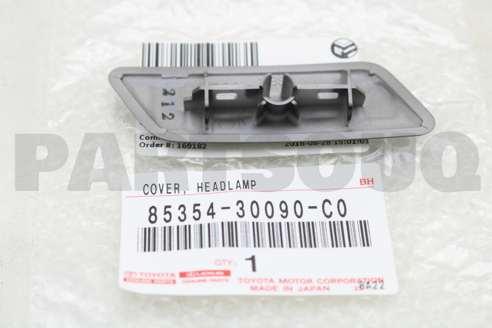 8535430090C0 Genuine Toyota COVER, HEADLAMP CLEANER WASHER NOZZLE  
