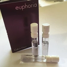 20  Calvin Klein Euphoria Women .04oz Sample Travel Spray  w/ Cards NEW 20