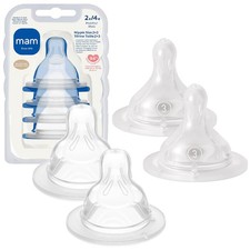 MAM Baby Bottle Anti Colic Nipple Mixed Flow 4 1 Count Pack of 4 , 4 Pack