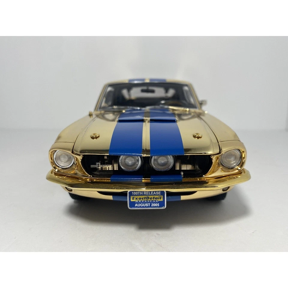 LANE EXACT DETAIL 1967 Ford Mustang SHELBY GT-350 Gold Blue Stripes Limited!!!! - Image 3 of 4