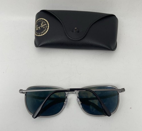 Gafas de sol Ray-Ban polarizadas cromadas plateadas RB 3705 60 mm 19 mm con estuche y tela - Imagen 3 de 5