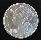 Mercury Winged Liberty Dime Design Rare Vtg Bullion-0.999 Silver 1 Oz Art Coin