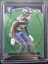 2024 Panini Totally Certified - Rookies D.J. James #115 Mirror Neon Green /99