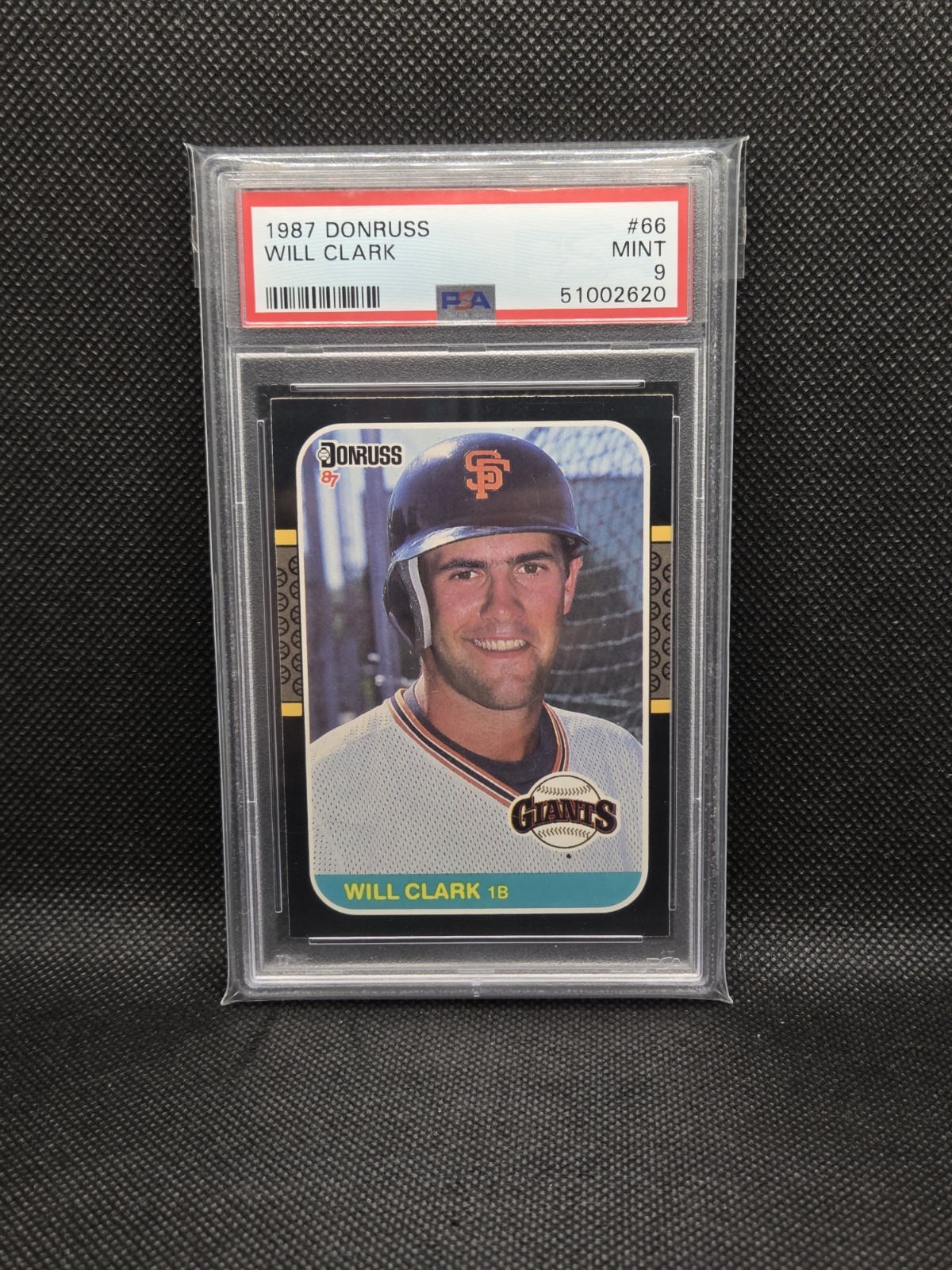 1987 Donruss Will Clark Rookie RC #66 PSA 9 Mint San Francisco Giants