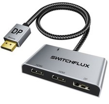 Compare 98.99 SWITCHFLUX DisplayPort to Dual HDMI with DP Adapter 4K 60Hz