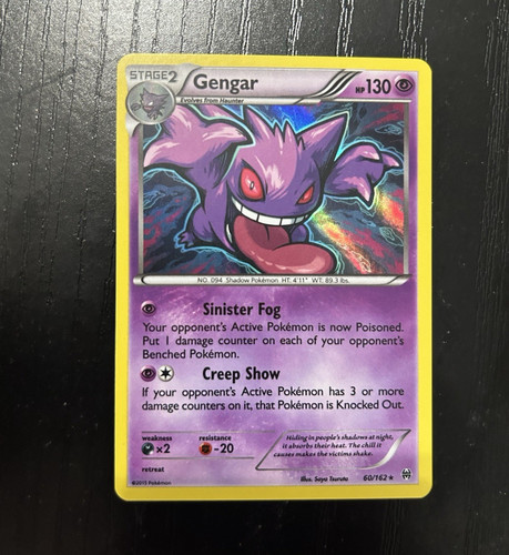 The Pokemon Company Gengar 60/162 Breakthrough Holo Rare 130HP TCG Eng