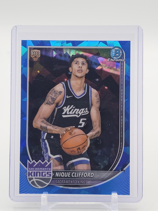 NIQUE CLIFFORD 2025-26 BOWMAN CHROME ROOKIE SAPPHIRE EDITION REFRACTOR RC Q5759