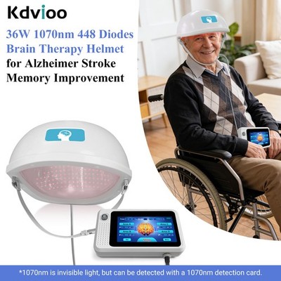 1070nm 36W 448 Diodes PBM Near Infrared Brain Helmet for Parkinson Stroke Autism