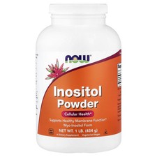 Now Foods Inositol Powder 1 lb 454 g GMP Quality Assured, Kosher, Vegan,