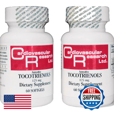 Cardiovascular Research Annatto Tocotrienols 125mg 120 Softgels Vitamin E Pure