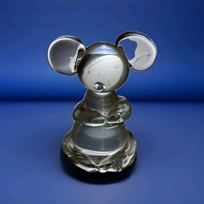 VTG SEATED OCI OMINBUS MOUSE FIGURINE HANDBLOWN
