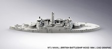 HMS Hood 1894 British Pre Dreadnought Battleship 1:1250/1:1800/1:2400 scales