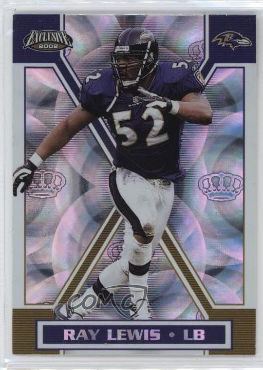 2002 Pacific Exclusive Ray Lewis #14 HOF 0l1