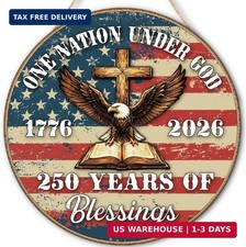 250th Anniversary Wooden Door Sign, 4th of July Door Decoration Sign, 250 Years