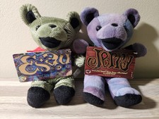 Grateful Dead Liquid Blue Bear Plushrs Esau  Jerry
