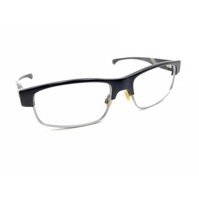 Oakley Yarddog II OX1093-0755 Satin Black Silver Eyeglasses Frames 55-17 141