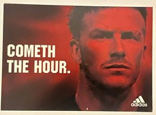 DAVID BECKHAM-ORIGINAL ADIDAS COMETH THE HOUR PROMO POSTCARD