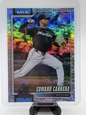 2026 Topps Series 1 Celebration Edward Cabrera #288 Opening Day Logos - Marlins