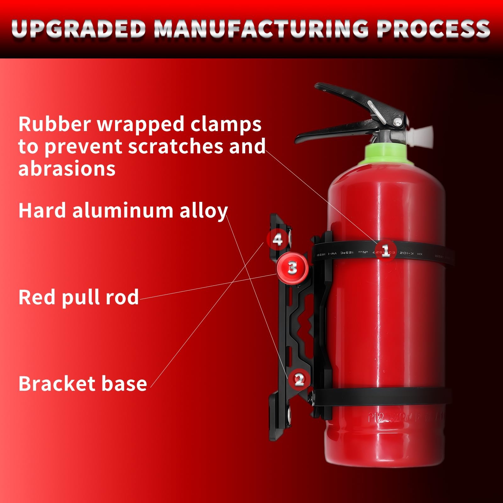 CNC Aluminum Quick Release Fire Extinguisher Mount Molle Panel, Fire Extingui...