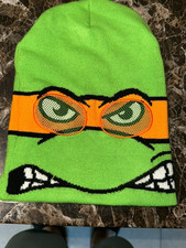 TMNT Michelangelo Beanie Retro Ninja Style Beanie