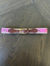 Kids Dover Saddlery Pink Ribbon Horse Jumping Belt Size 24 S 