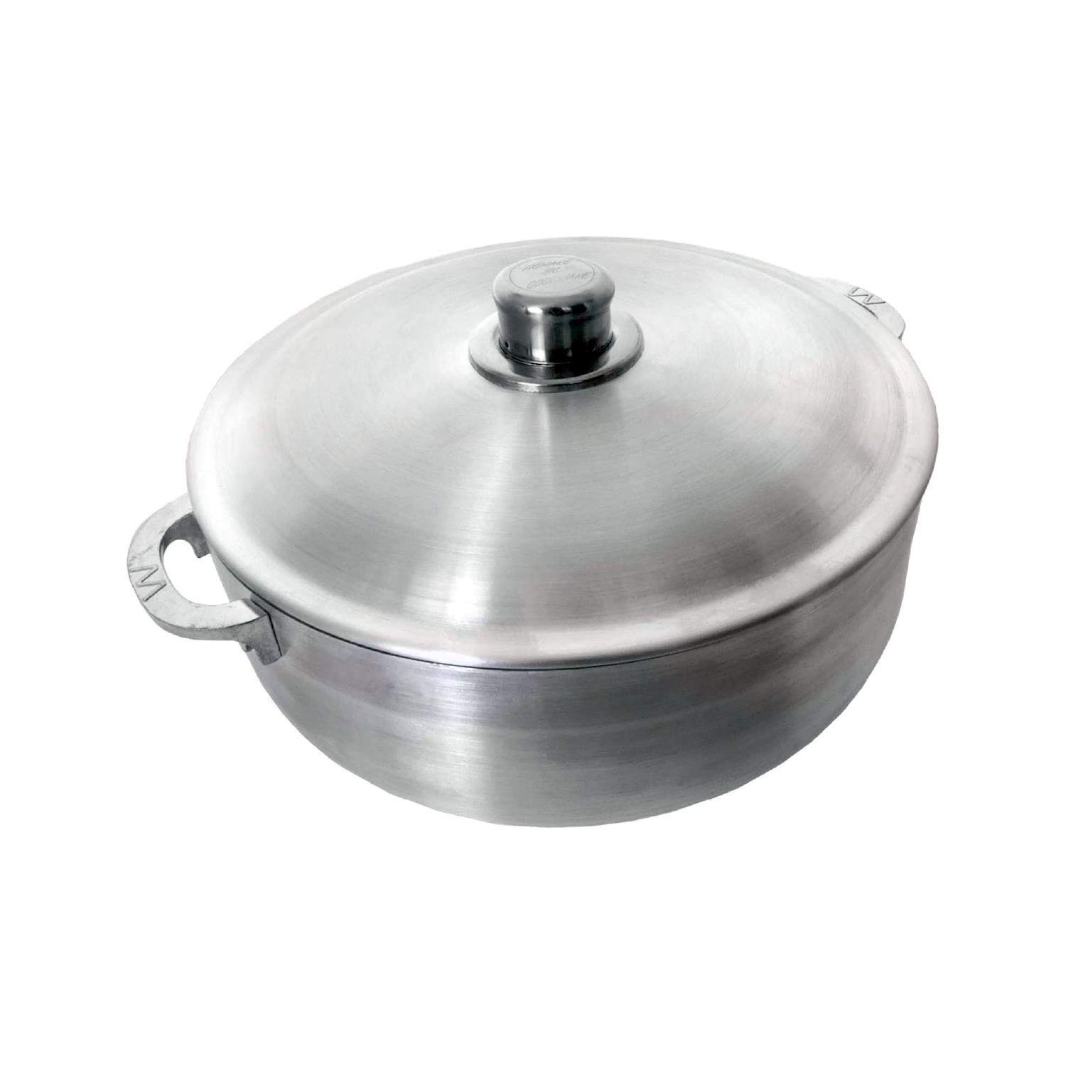 Cajun 4.63-Quart Aluminum Dutch Oven Pot with Lid - Oven-Safe Round Caldero -...