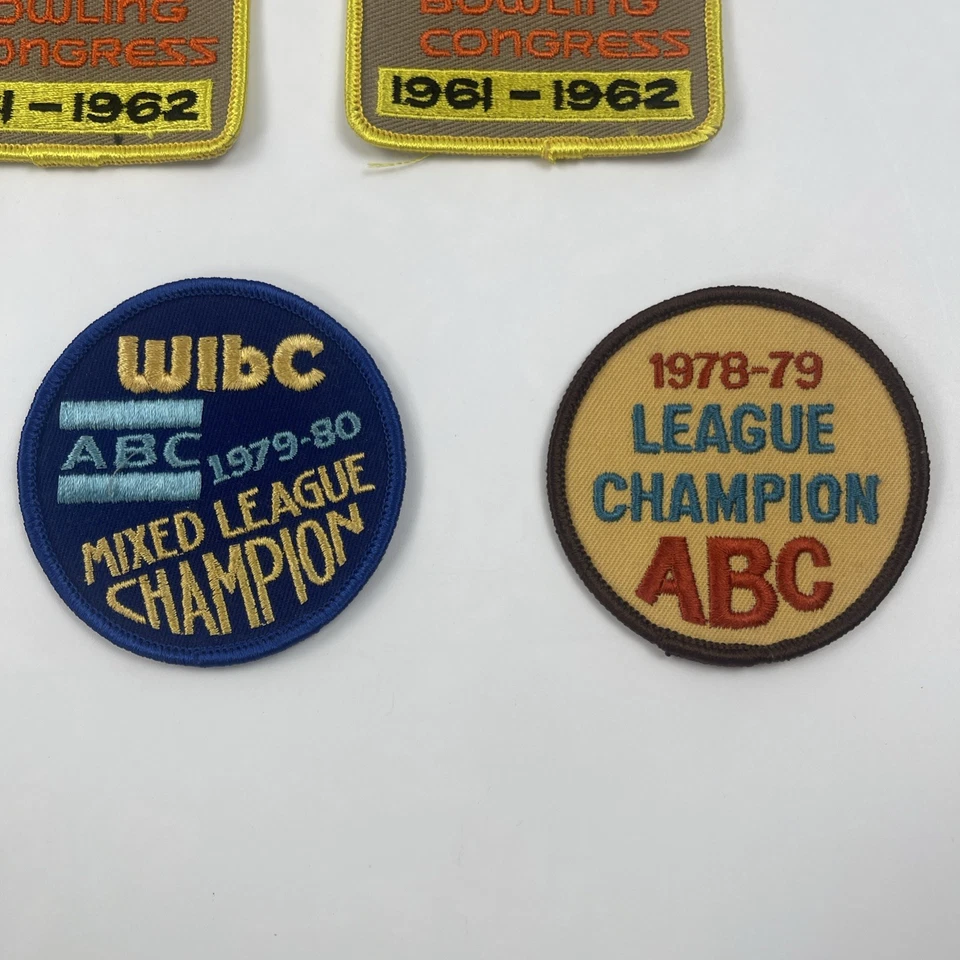 18 Vintage 60’s 70s 80s BOWLING PATCHES WIBC League Champions - Image 4 of 4