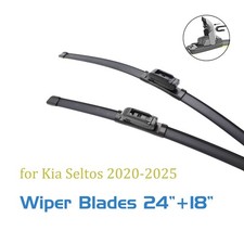 For Kia Seltos 2020-2025 Windshield Wiper Blades 24 18 Front 2 pcs J-hook