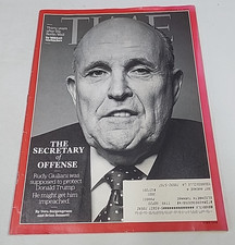 Time Magazine November 11, 2019 The Secretary of Offense Rudy Juliani