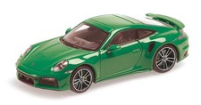 Minichamps 1:43 PORSCHE 911 (992) TURBO S COUPE SPORT DESIGN GREEN 2021