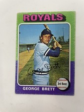 1975 TOPPS GEORGE BRETT ROOKIE BASEBALL CARD #228 MLB KANSAS CITY ROYALS